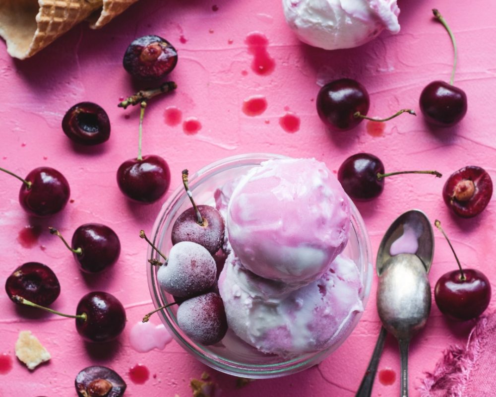 Gelarto cherry ice cream